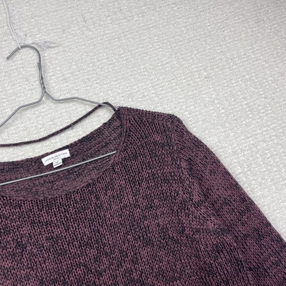JDY Jacqueline De young Crochet knitted long sleeve Wine Red Jumper Women Sz M - Picture 5 of 14